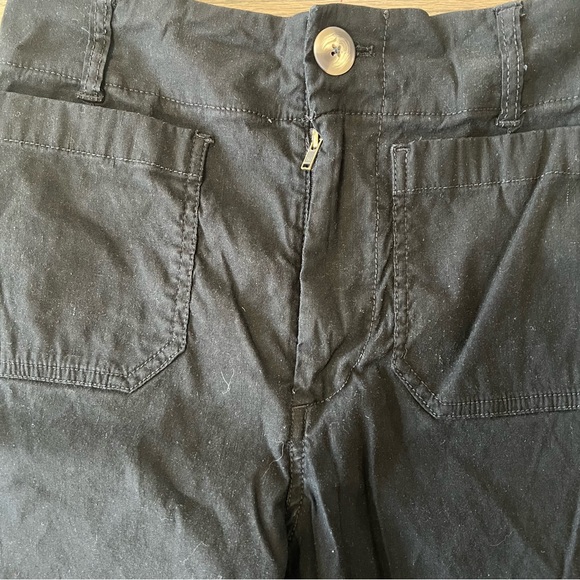 Maeve Colette Wide Pant Leg Crop Black Tailored Trouser Size 25 - Picture 3 of 7